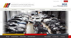 Desktop Screenshot of momentummotorcars.com